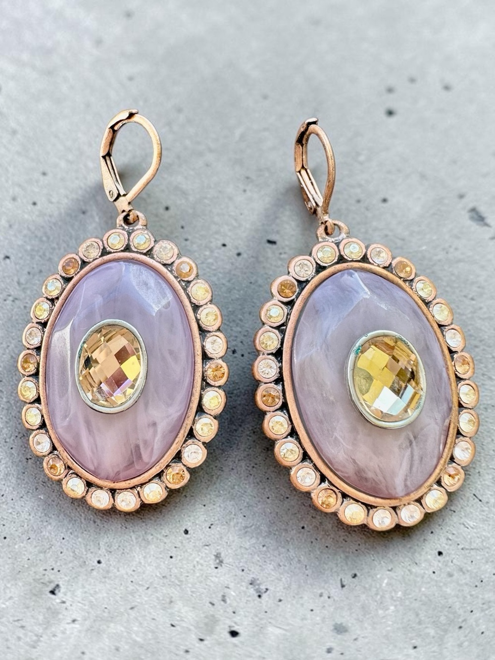 Heidi Klum Antique Style Dangle Earrings for Pierced Ears